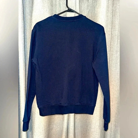 MSGM Milano Beads Authentic Designer Luxury Navy Blue Embellished Sweatshirt SM - Picture 9 of 13